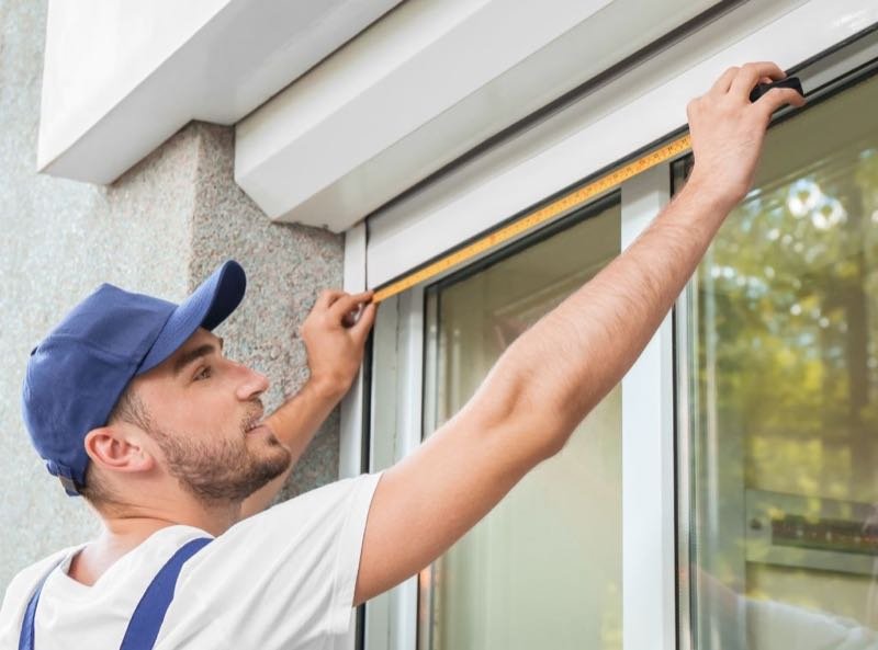 Rolladen reparieren - Fachmann bei der Arbeit
